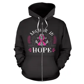 Anchor In Hope Unisex Zip-Up Hoodie