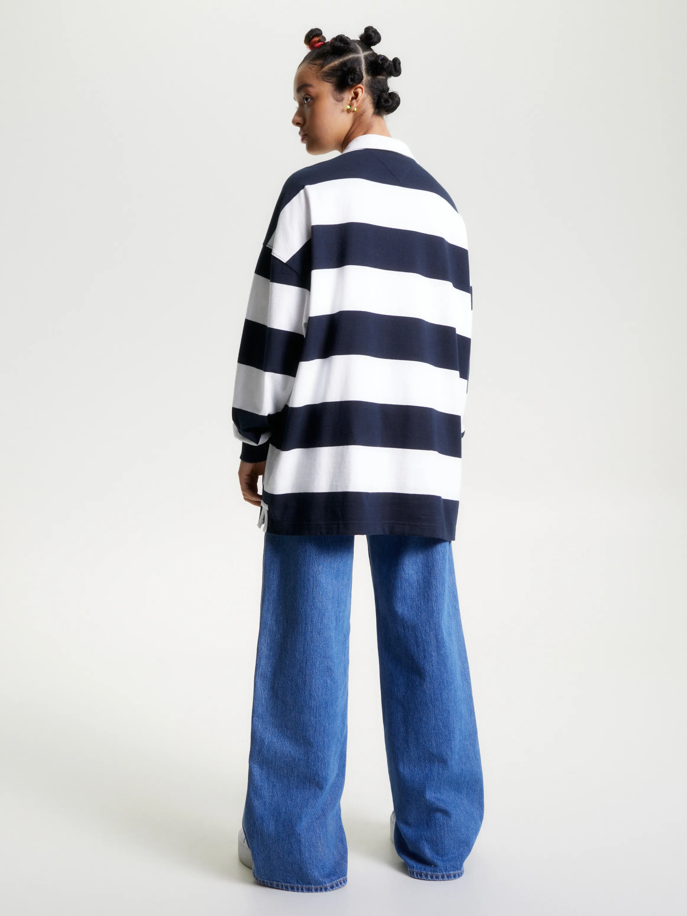 Archive Stripe Oversized Fit Rugby Shirt | Sweatshirts & Hoodies | Tommy Jeans