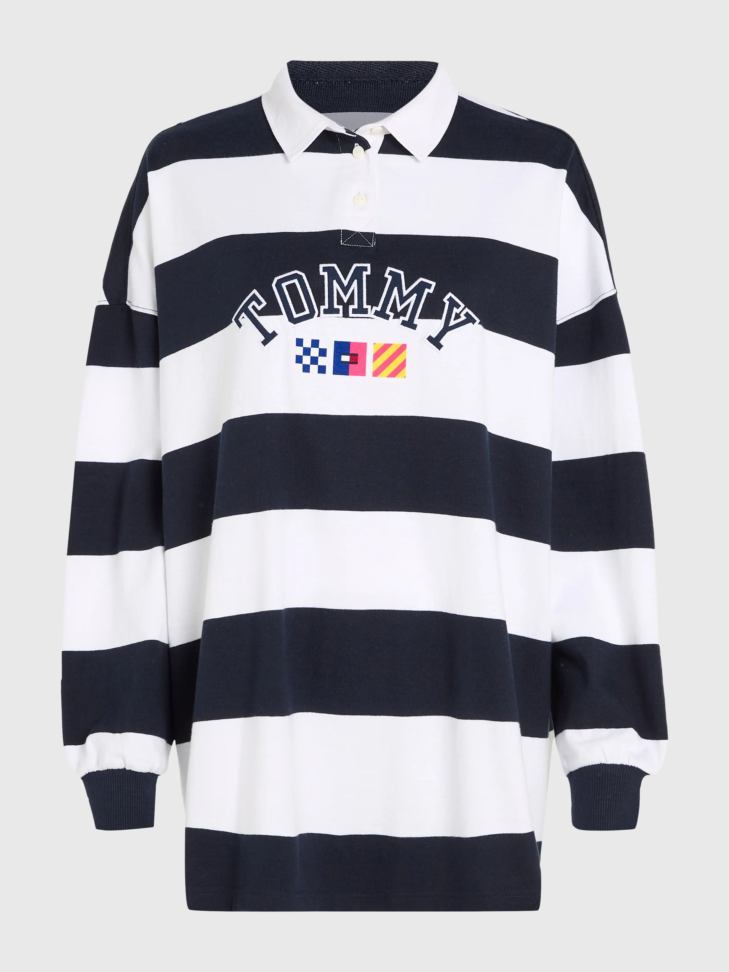 Archive Stripe Oversized Fit Rugby Shirt | Sweatshirts & Hoodies | Tommy Jeans