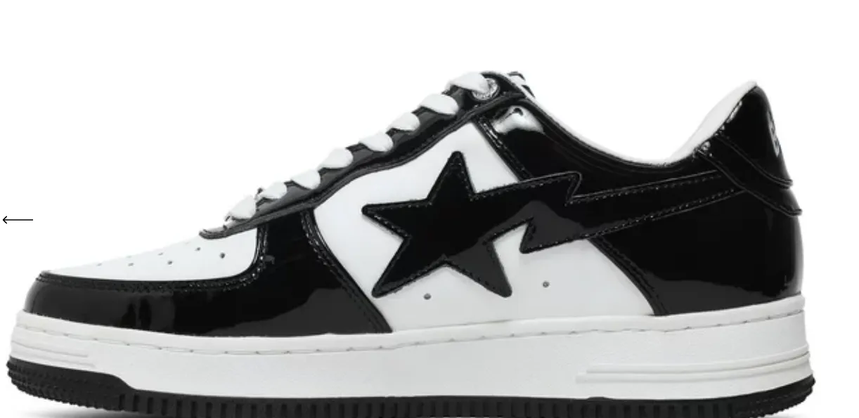 Bapesta black patent