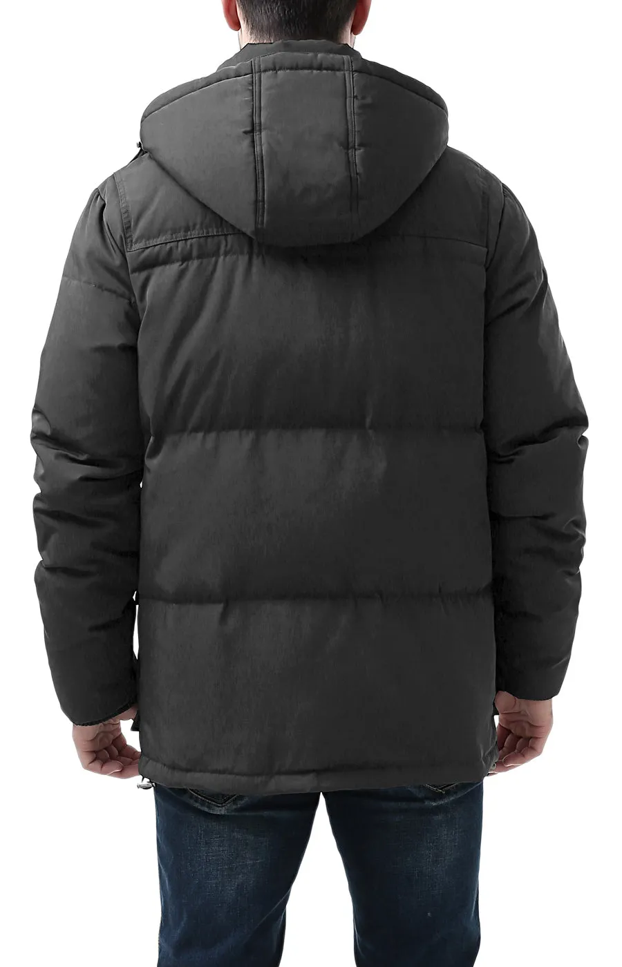 BGSD Men's Connor Hooded Waterproof Toggle Down Parka Coat