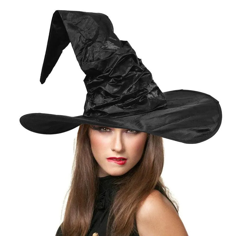 Black Folds Witch Hat