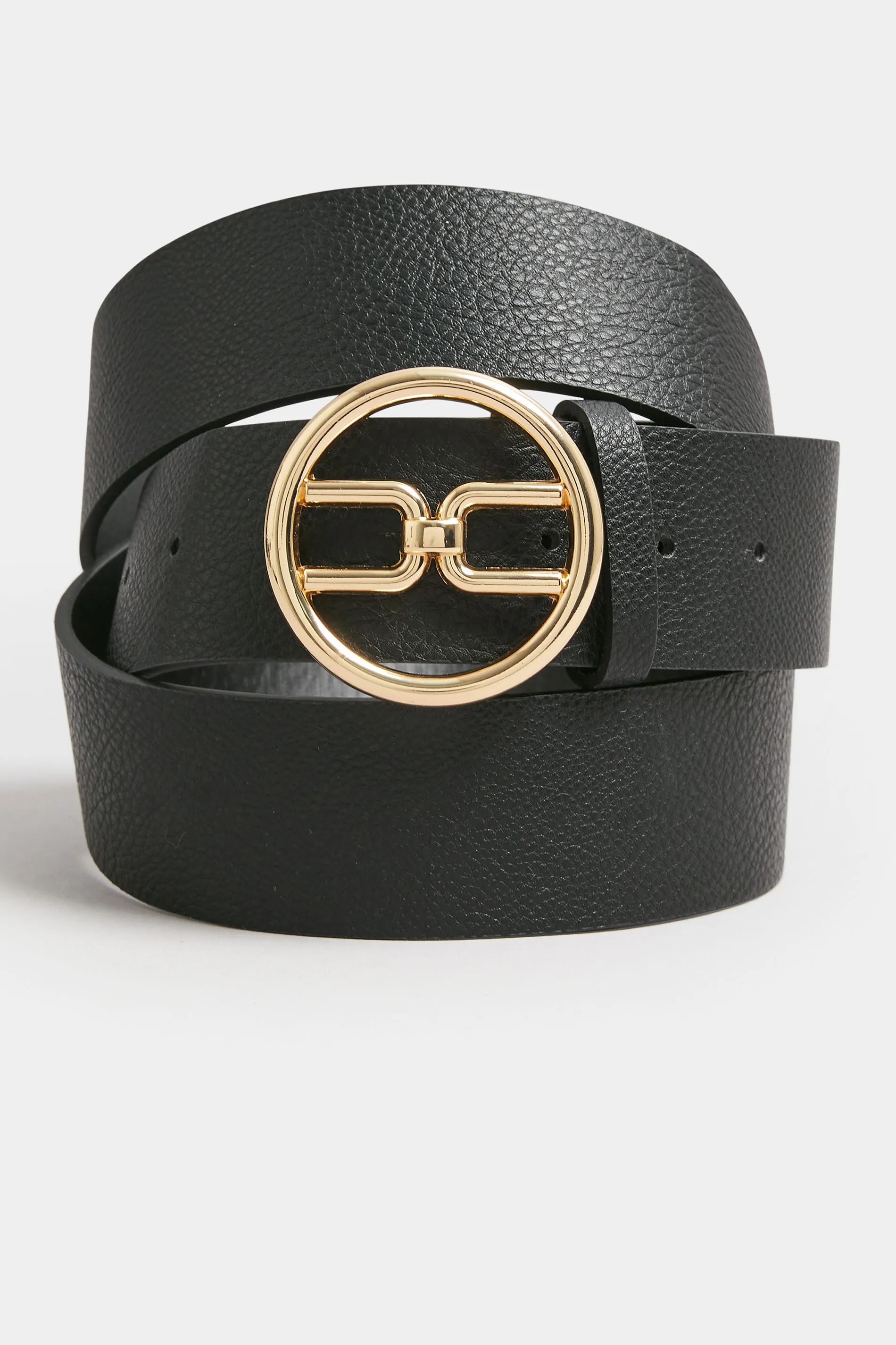 Black Gold Link Buckle Belt