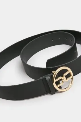 Black Gold Link Buckle Belt