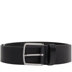 BOSS 'Sjeeki_Sz40' Leather Belt Black