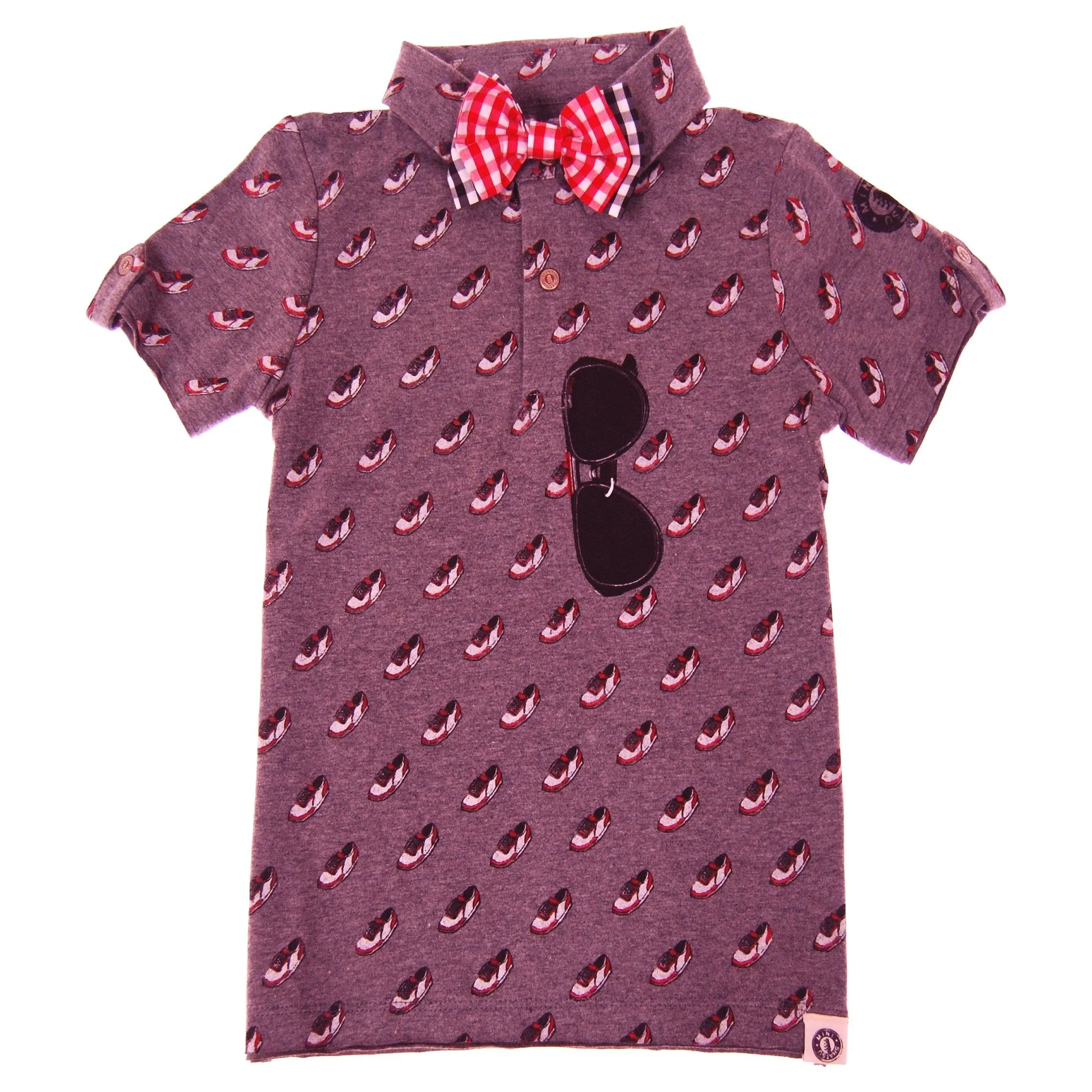 Bow Tie Baller Polo Shirt by: Mini Shatsu