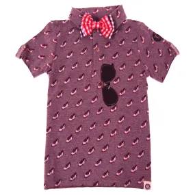 Bow Tie Baller Polo Shirt by: Mini Shatsu