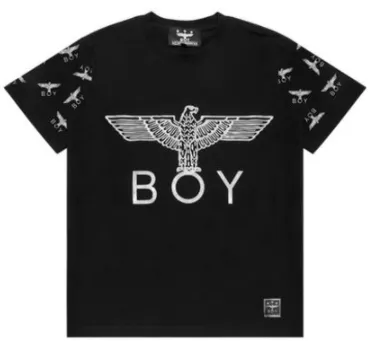 BOY LONDON  |Unisex Studded Street Style U-Neck Cropped Cotton Fringes