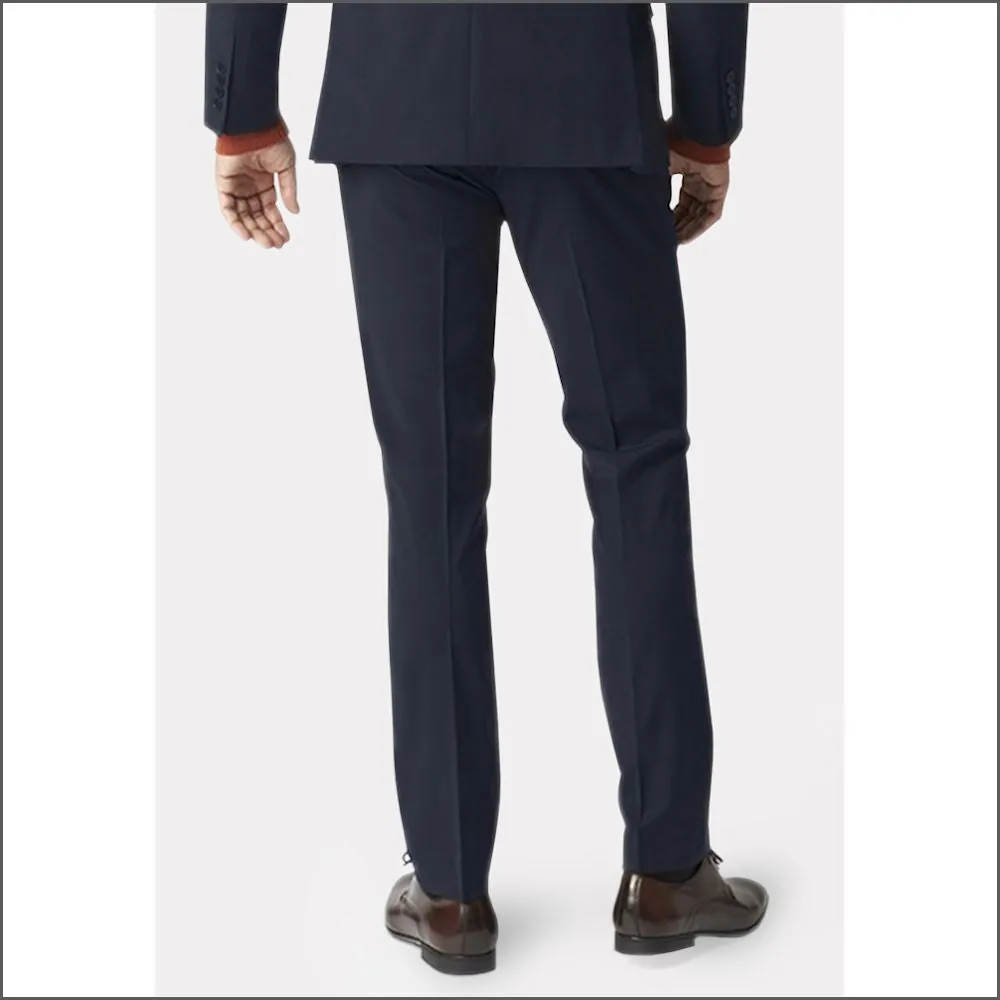 Brook Taverner Cassino Navy Fashion Fit Washable Crease Resistant Suit//