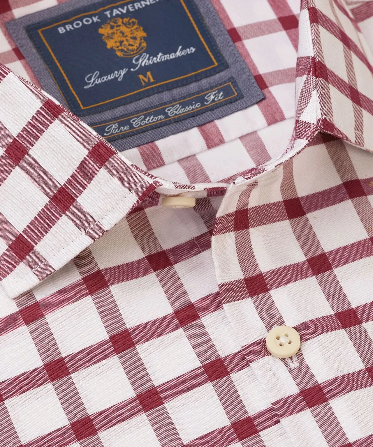 Brook Taverner Grid Check Long Sleeve Shirt