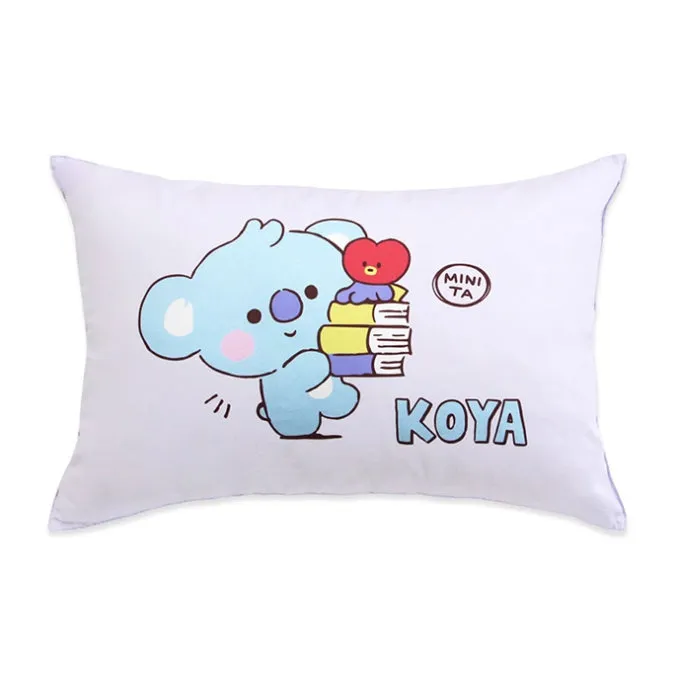 BT21 Little Buddy Pillow Covers Bangtan Boys BTS Cushion Cases 100% Cotton Kpop Home Decor Bedroom Naradeco Line Freinds