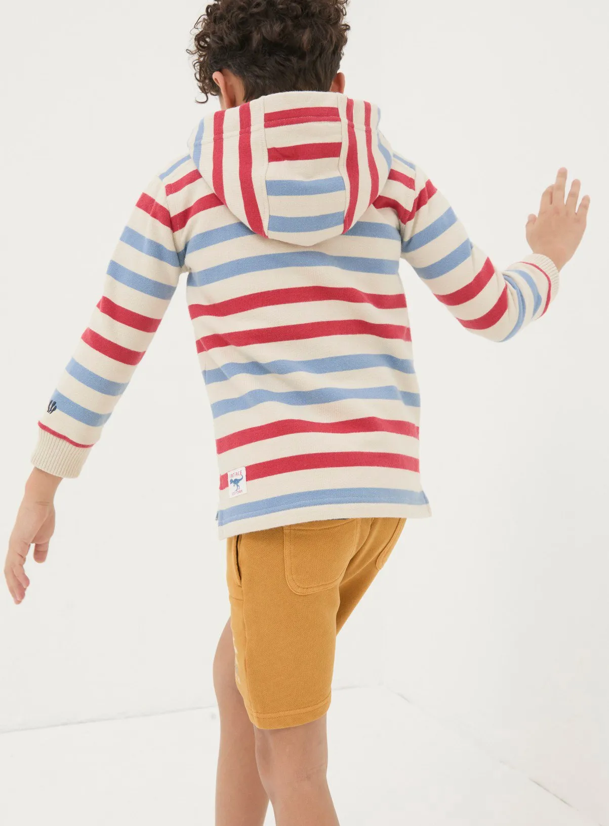 Buy FATFACE Stripe Half Neck Hoodie 9-10 years | Jumpers and hoodies | Tu