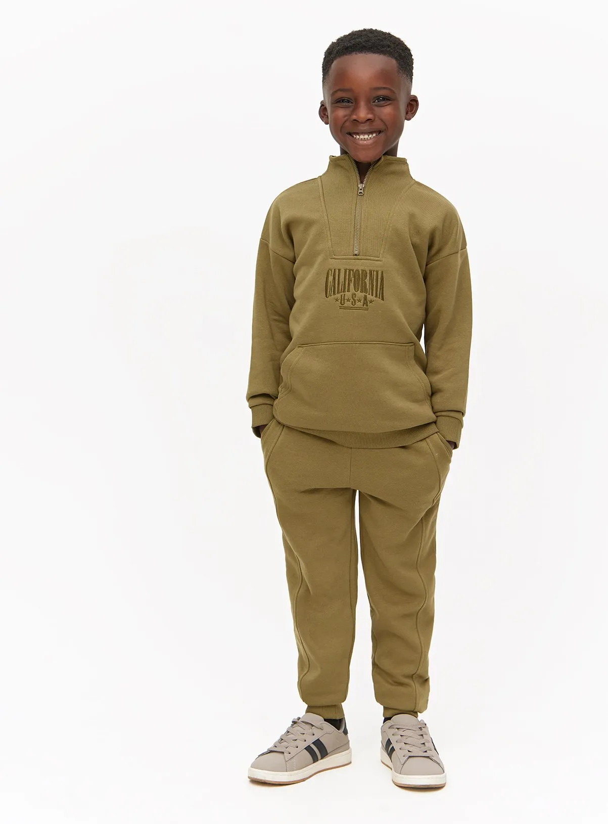 Buy Khaki Sweatshirt & Joggers 5 years | Jumpers and hoodies | Tu