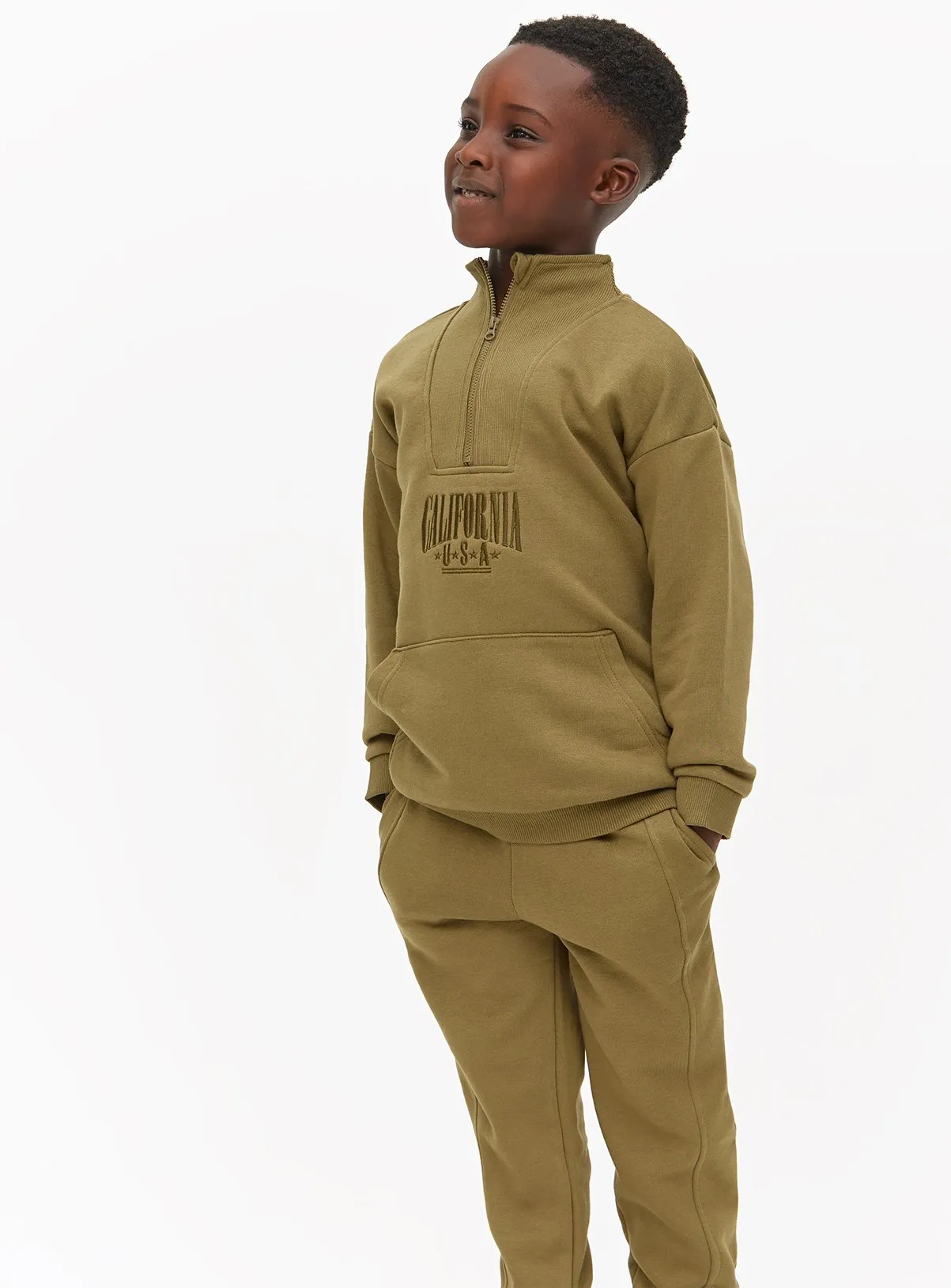 Buy Khaki Sweatshirt & Joggers 5 years | Jumpers and hoodies | Tu