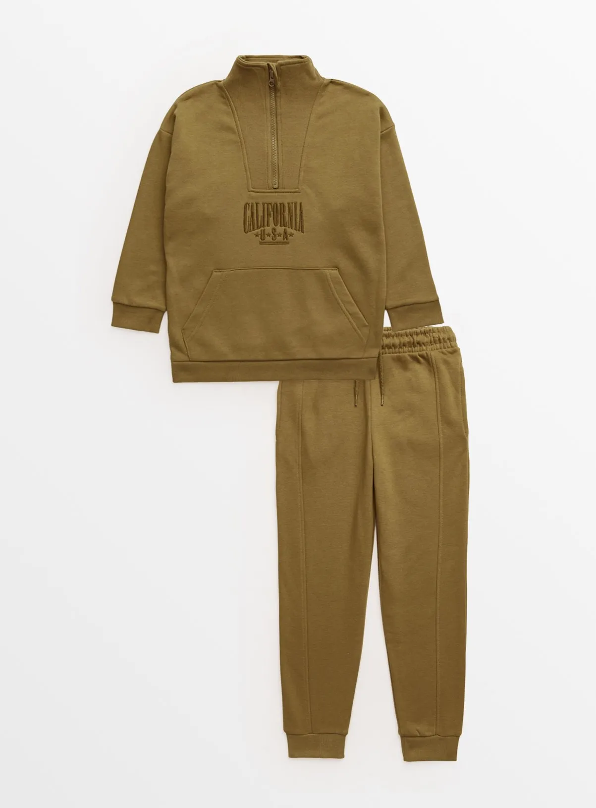 Buy Khaki Sweatshirt & Joggers 5 years | Jumpers and hoodies | Tu