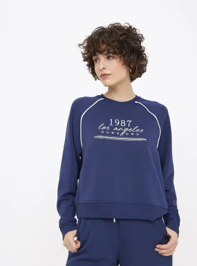 Buy Navy 1987 Downtown LA Graphic Sweatshirt XL | Hoodies and sweatshirts | Tu