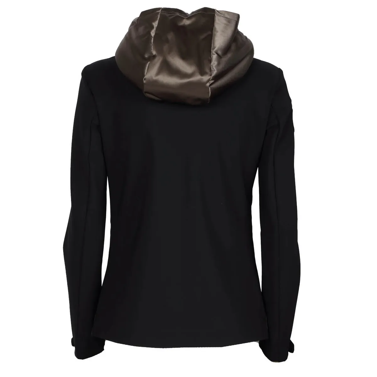 CAVALLERIA TOSCANA WOMEN'S SOFTSHELL WITH FULL ZIP HOOD COLOR BLACK / BRONZE