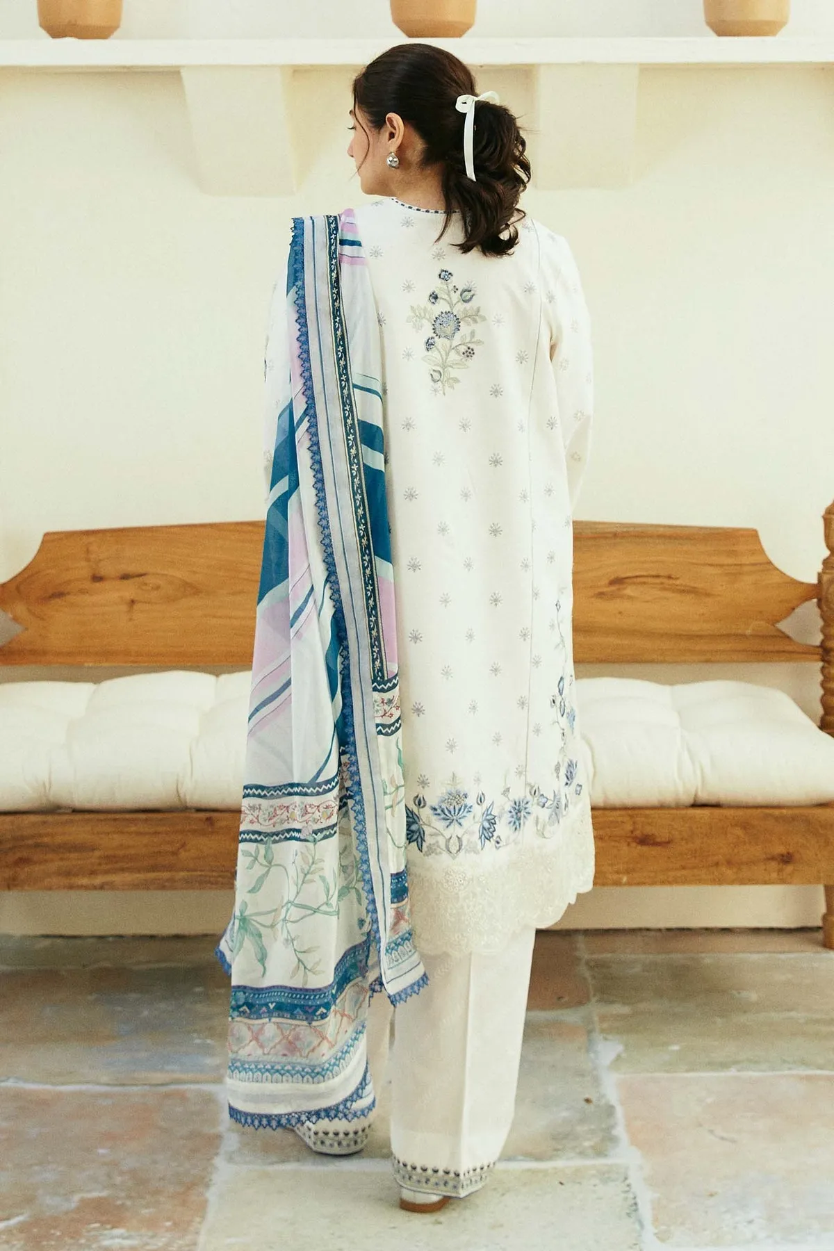 Coco by Zara Shahjahan eid edit Lawn Unstitched 3Pc Suit D-04 IVORY