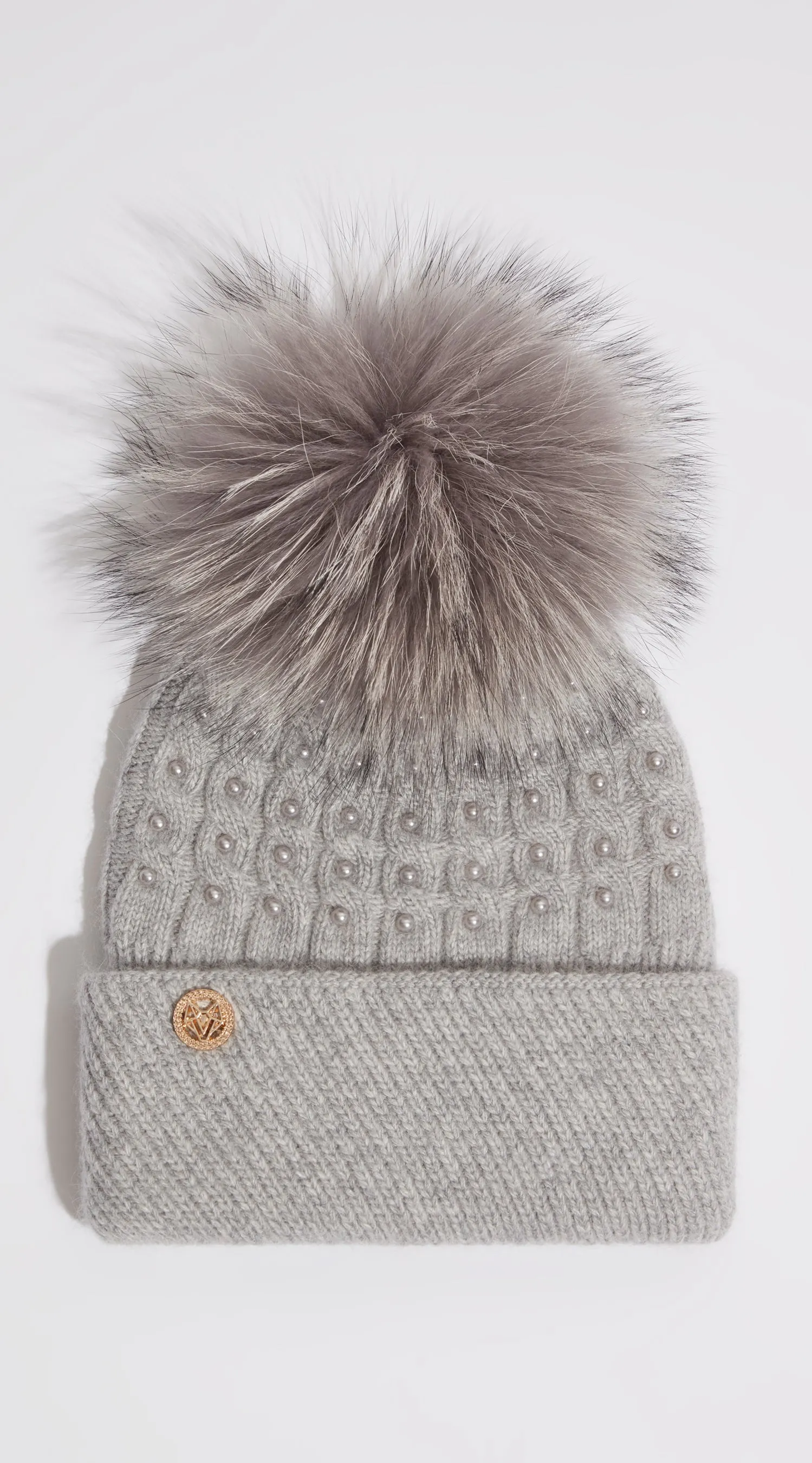 Cressida Pom Pom Hat - Grey