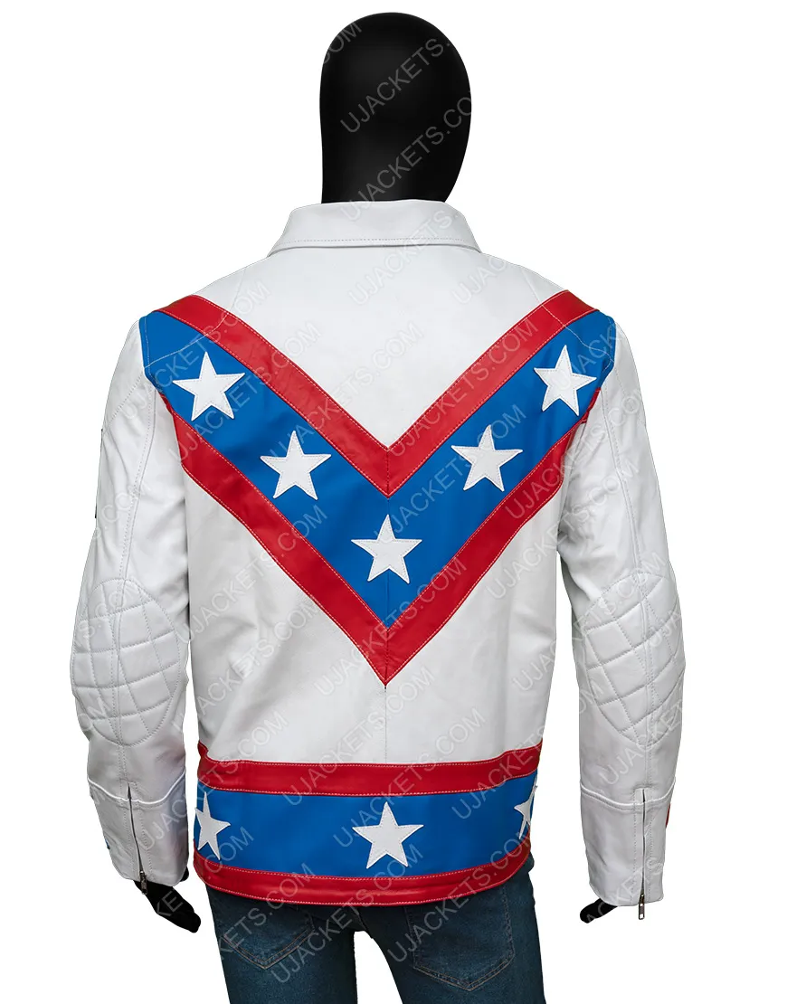 Daredevil Evel Knievel Stuntman Leather Jacket | Ujackets.com - 30%OFF