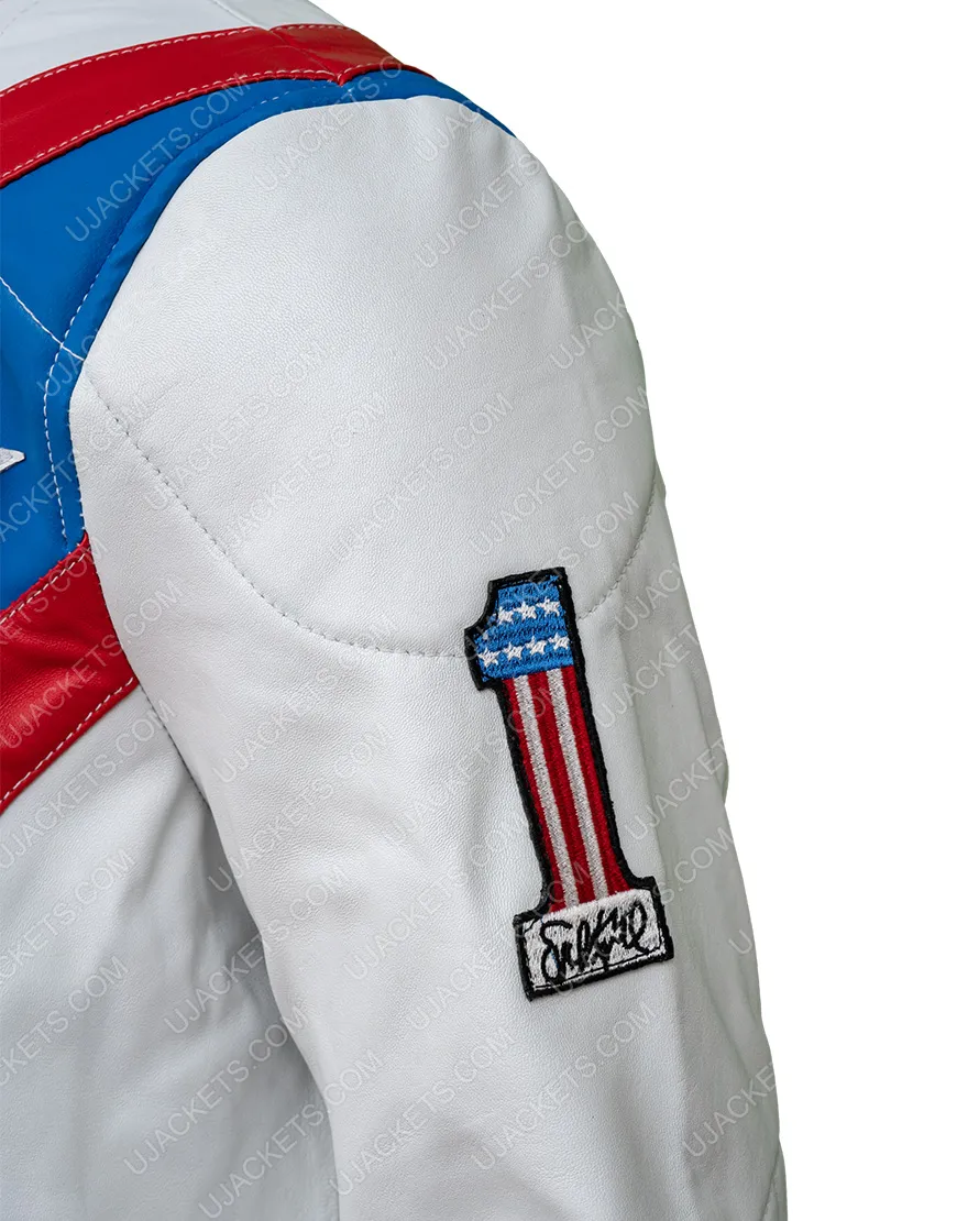 Daredevil Evel Knievel Stuntman Leather Jacket | Ujackets.com - 30%OFF