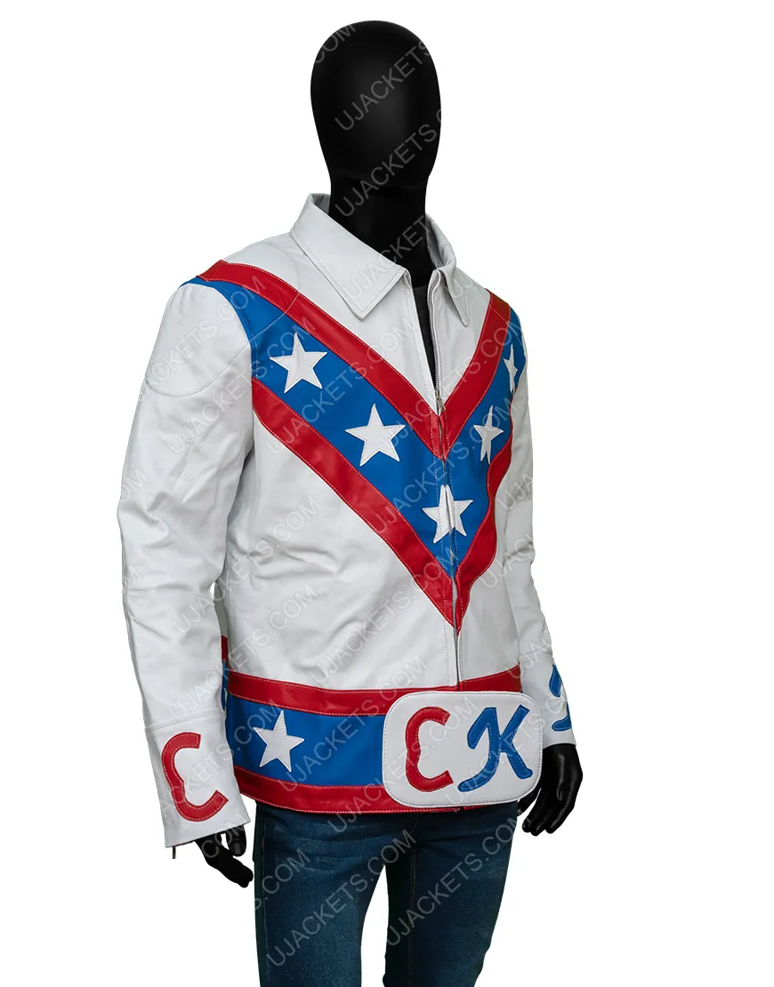 Daredevil Evel Knievel Stuntman Leather Jacket | Ujackets.com - 30%OFF