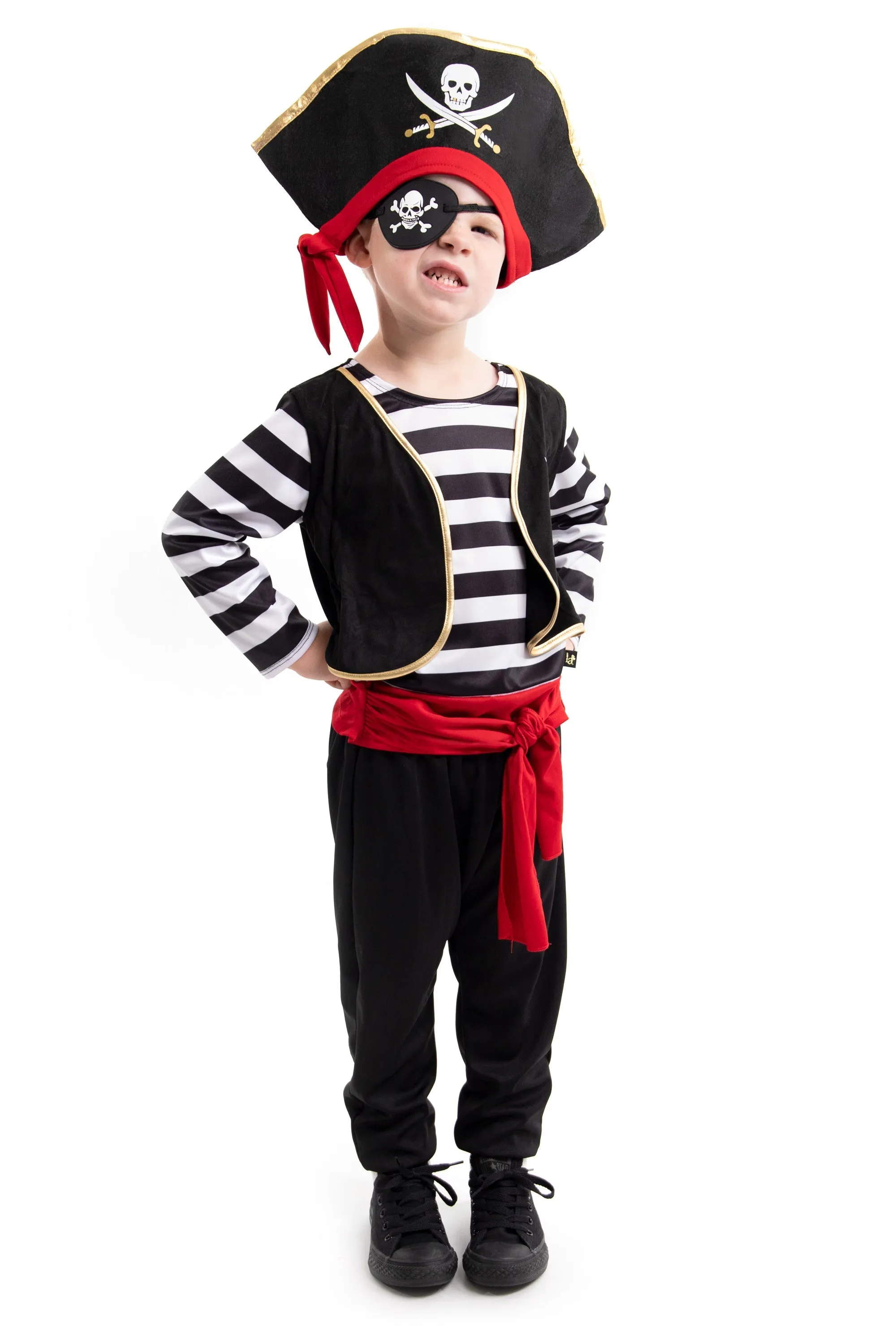 Deluxe Pirate Hat & Eye Patch