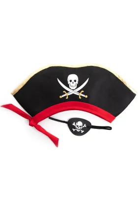 Deluxe Pirate Hat & Eye Patch