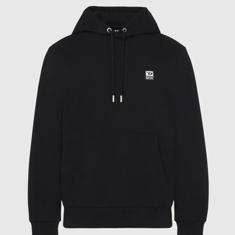 DIESEL S-GIRK-HOOD-K21 Hoodie with D logo patch