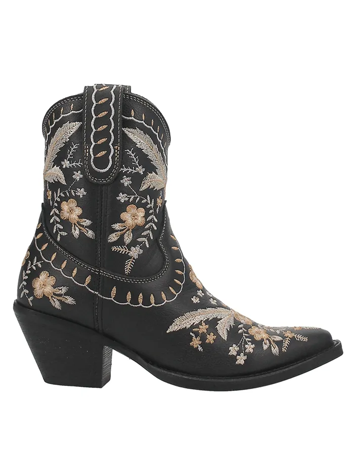 Dingo DI748 Womens Primrose Ankle Western Bootie Black