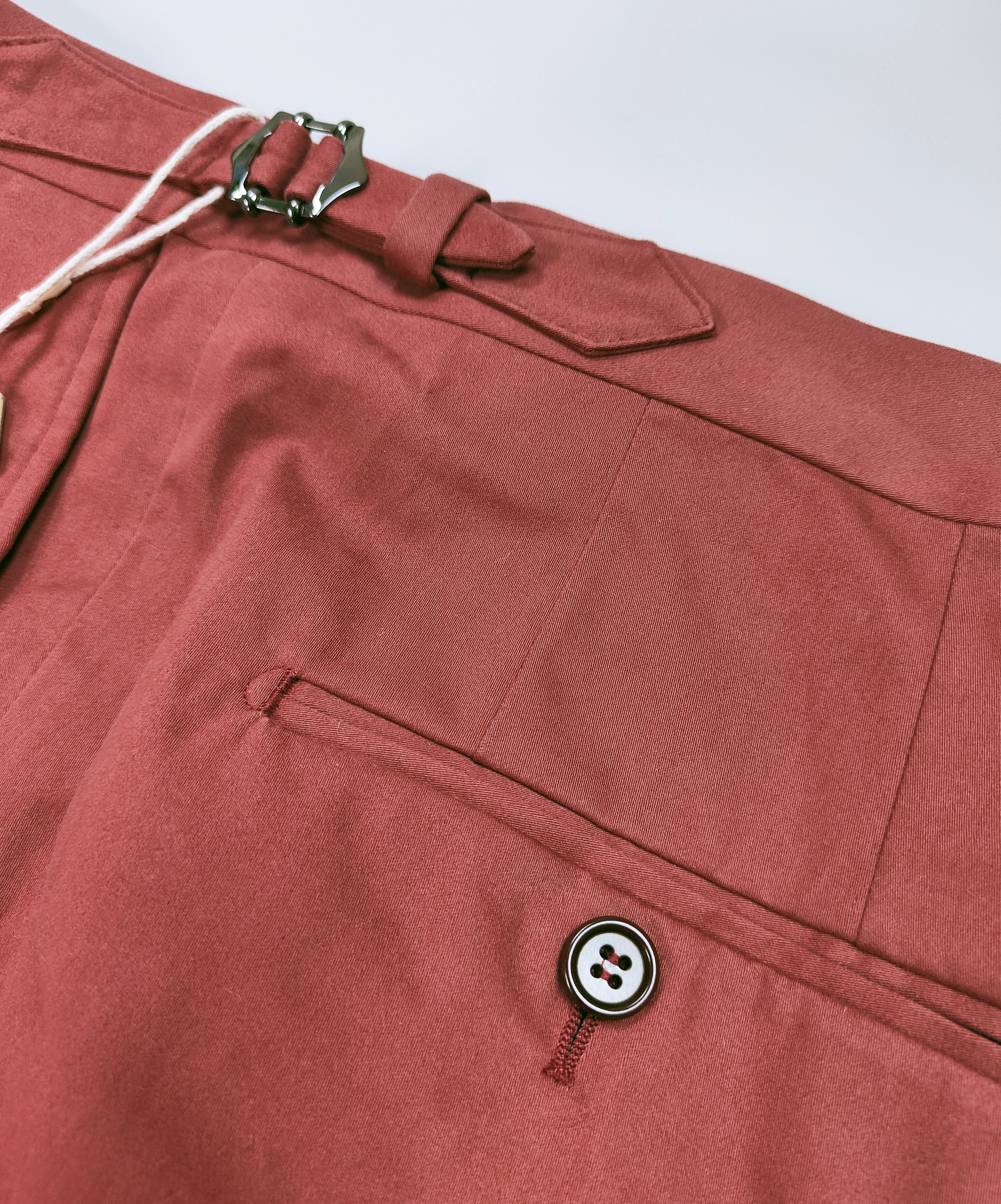 Dugdale Cotton/ Imperial Red Trousers  - ST138