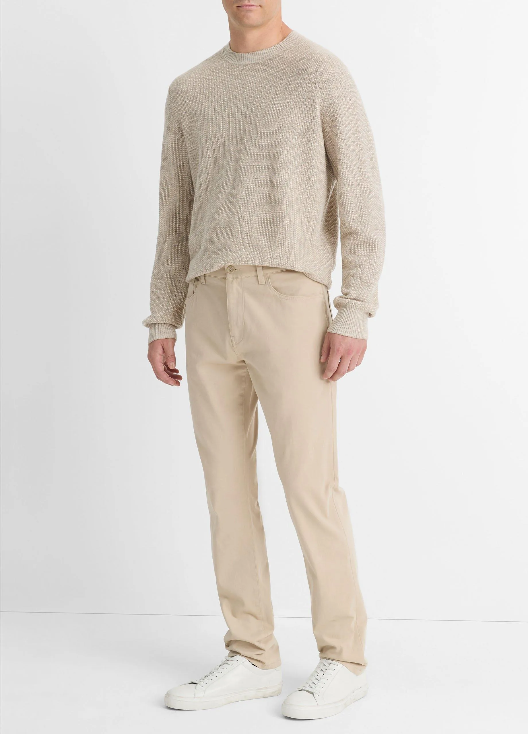 Dylan Slim 5-Pocket Peached Stretch-Cotton Pant