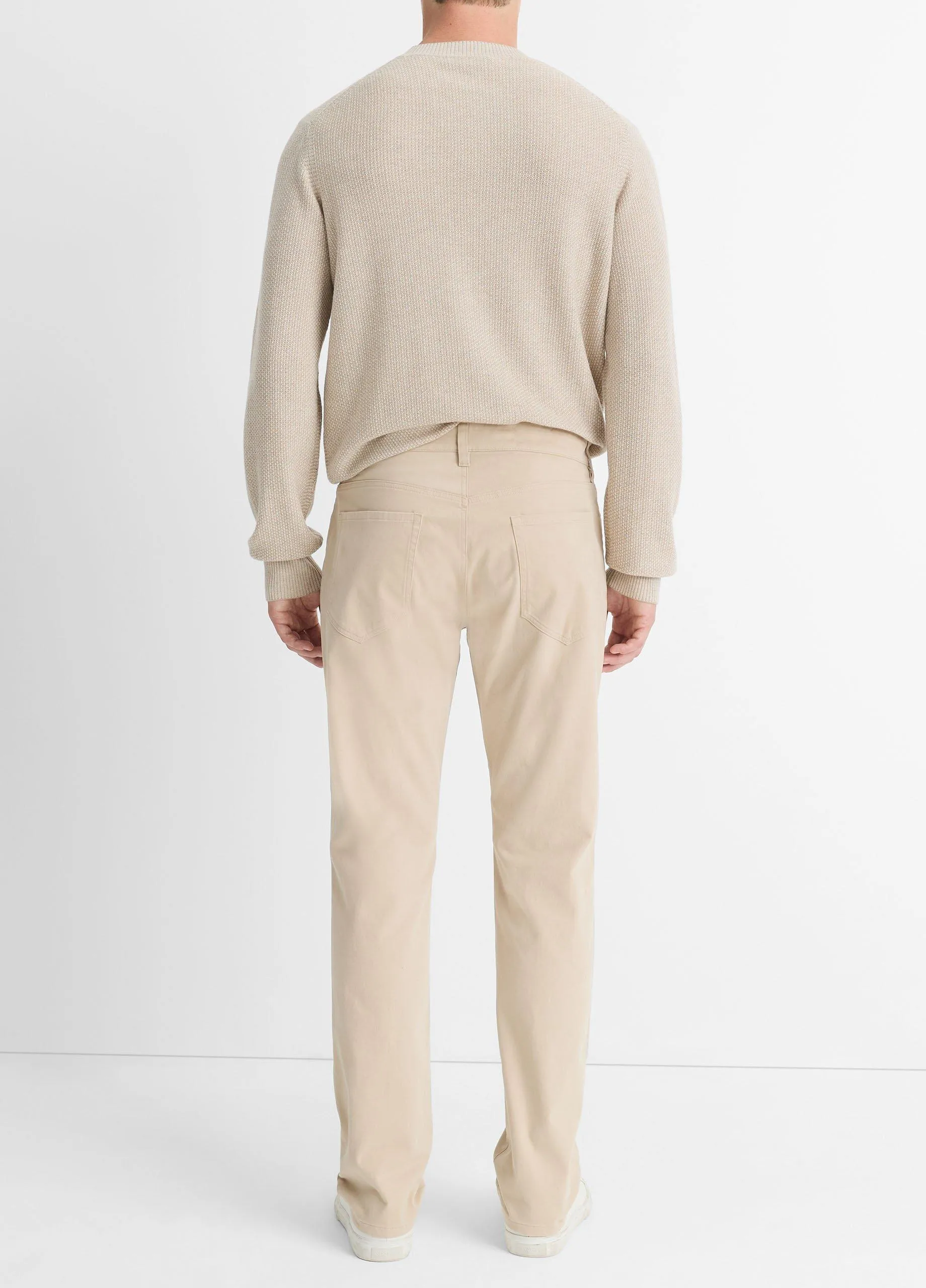 Dylan Slim 5-Pocket Peached Stretch-Cotton Pant