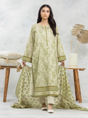 edenrobe Allure Lawn Unstitched Printed 3Pc Suit EWU24A1-29129