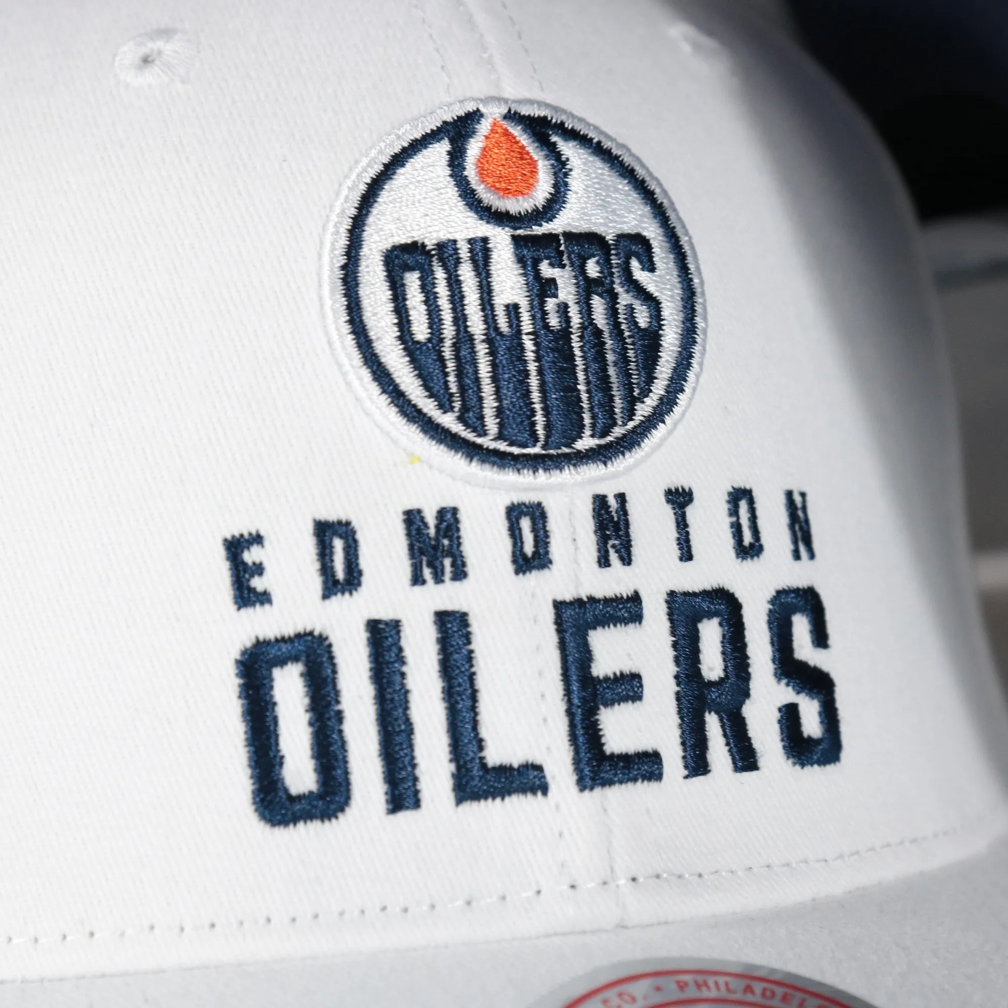 Edmonton Oilers NHL All in Pro Navy Bottom | White Snapback Hat