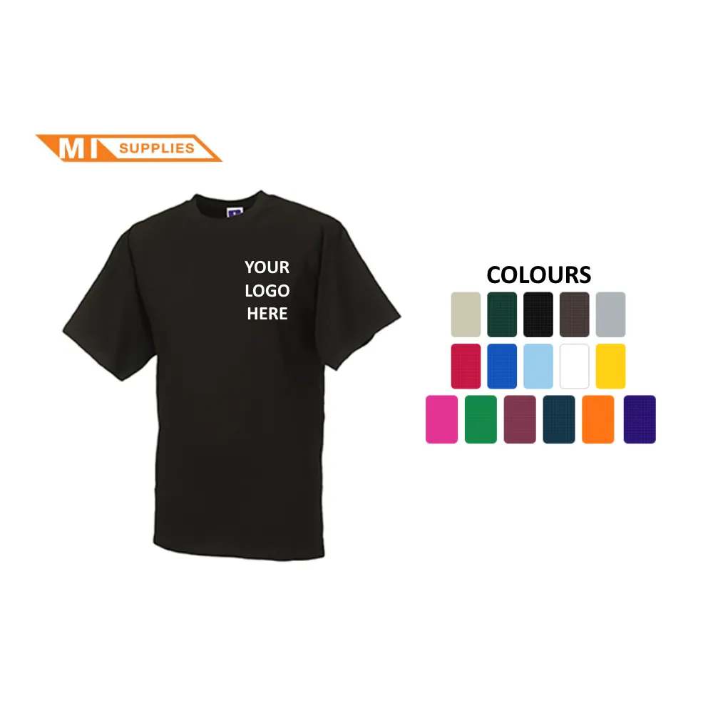 Embroidered Clothing Workwear Pack of 20 T-Shirts including company/team logo (Printed or Embroidery)