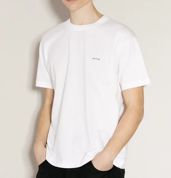 Eytys  |Plain Cotton Short Sleeves Logo T-Shirts