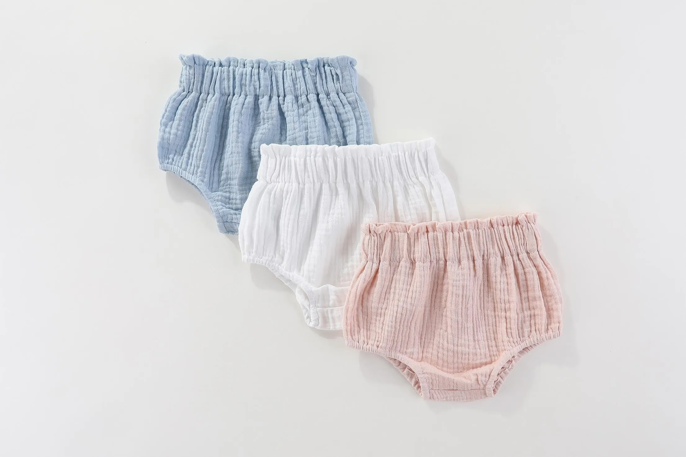 Gaia 100% Cotton bloomers: 0-3M, 3-6M, 6-12M, 1-2Y