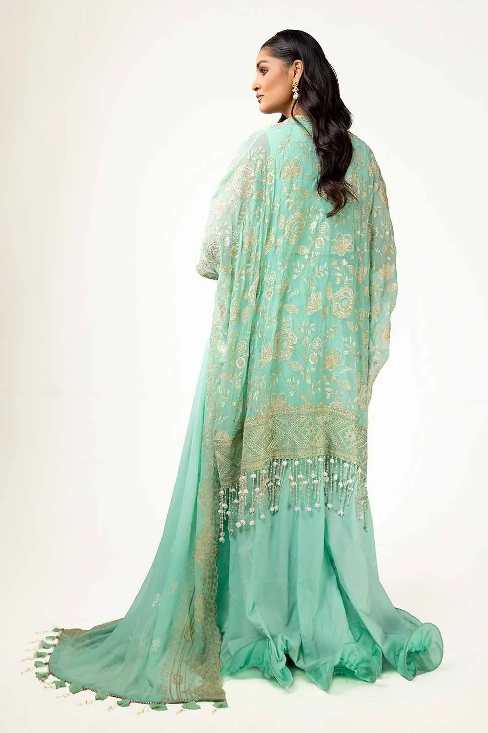 Gul Ahmed Eid ul Adha Embroidered Chiffon Unstitched 3Pc Suit FE-42068