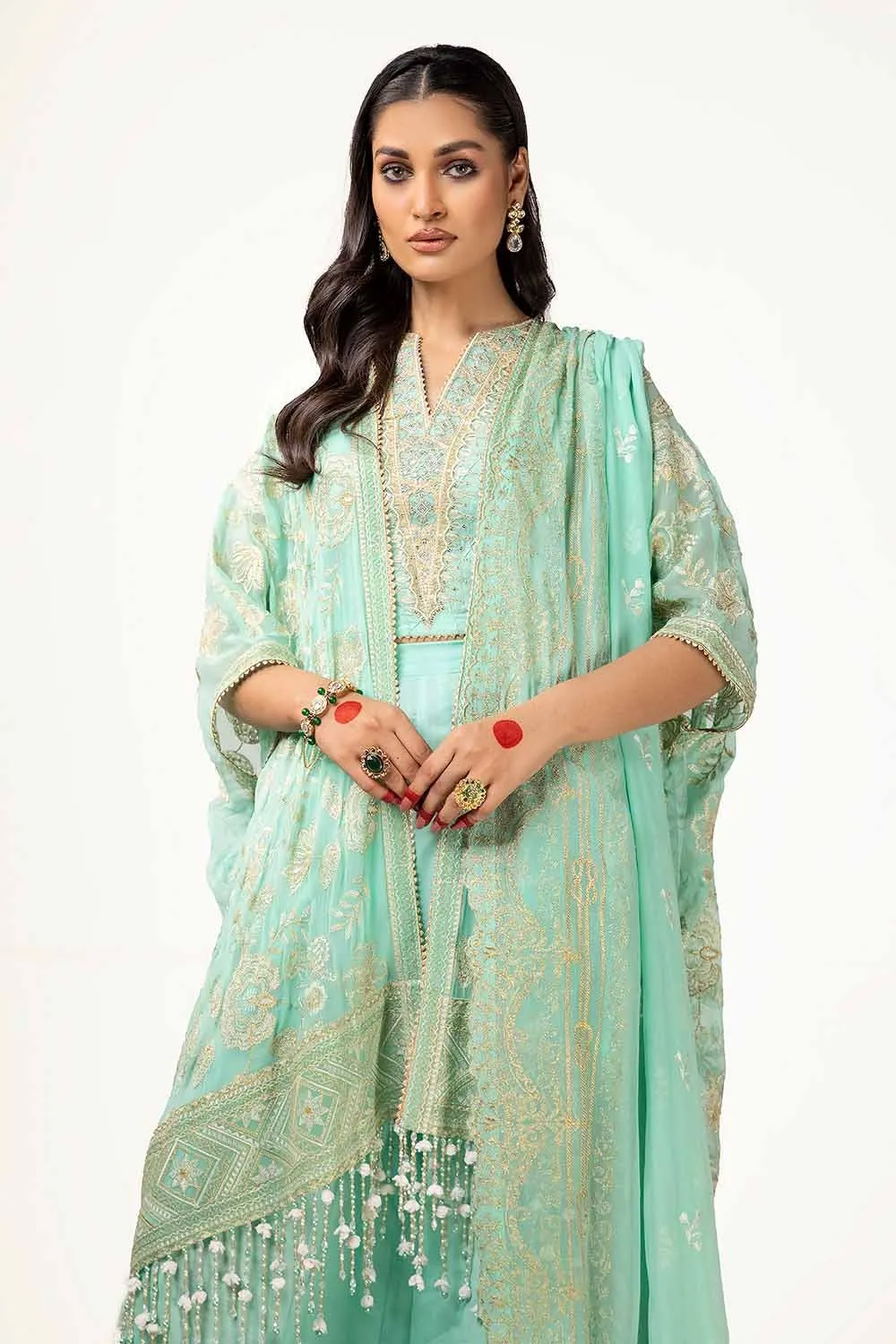 Gul Ahmed Eid ul Adha Embroidered Chiffon Unstitched 3Pc Suit FE-42068