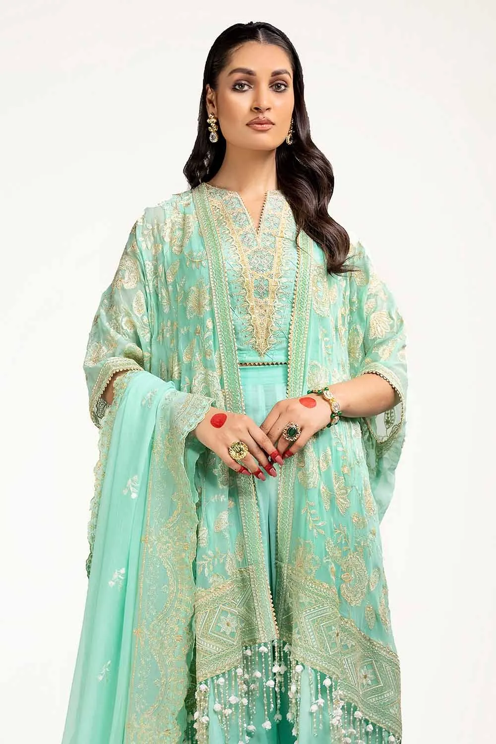 Gul Ahmed Eid ul Adha Embroidered Chiffon Unstitched 3Pc Suit FE-42068