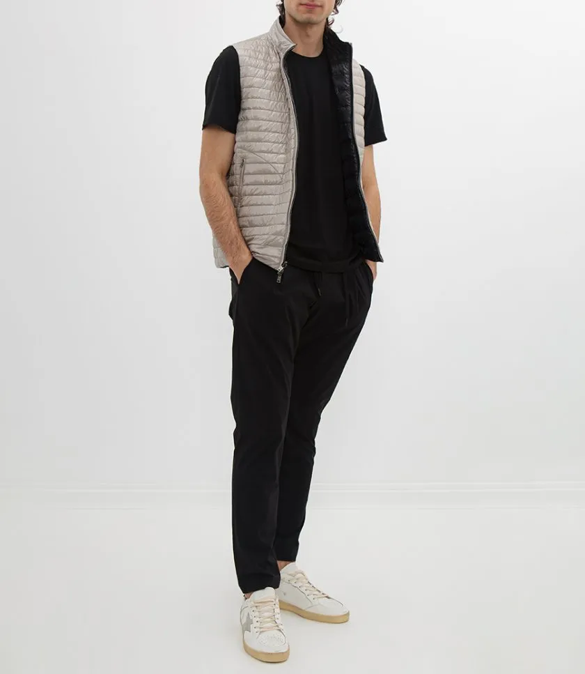 HERNOREVERSIBLE TWO-TONE WAISTCOAT IN NYLON ULTRALIGHT