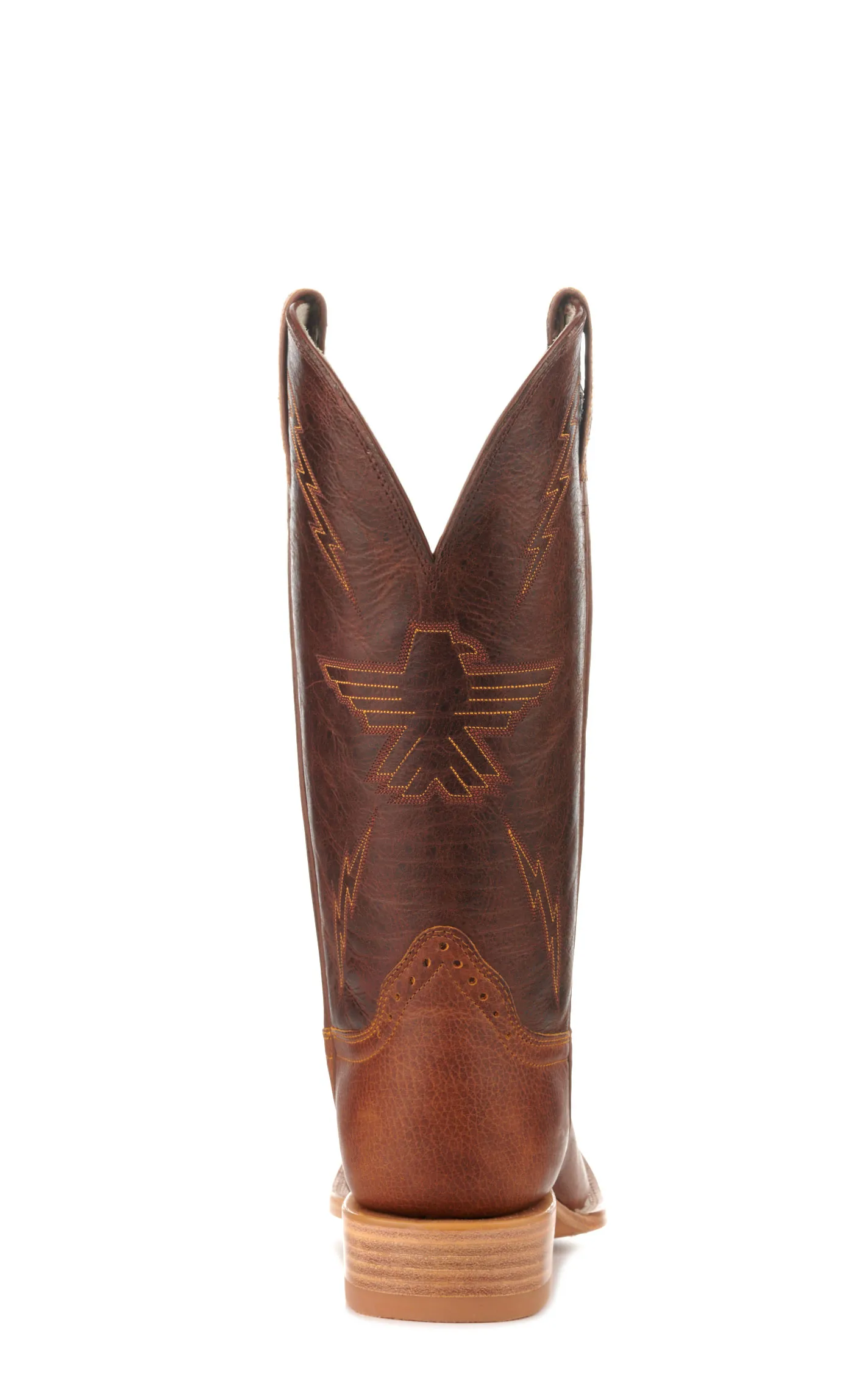 Hondo Men's Falcon Rust Oil-Tanned and Rust Brown Square Toe Cowboy Boots