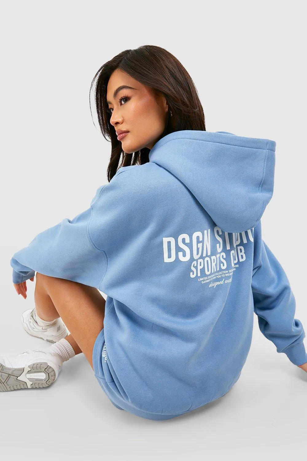 Hoodies & Sweatshirts | Dsgn Studio Sports Club Slogan Oversized Hoodie | boohoo