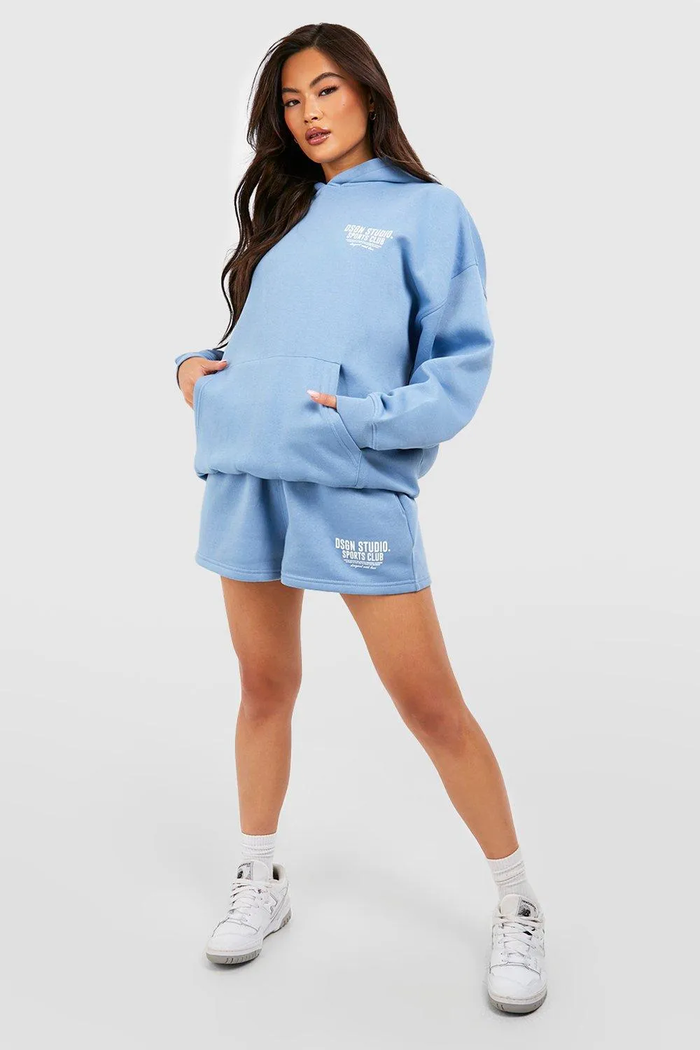 Hoodies & Sweatshirts | Dsgn Studio Sports Club Slogan Oversized Hoodie | boohoo