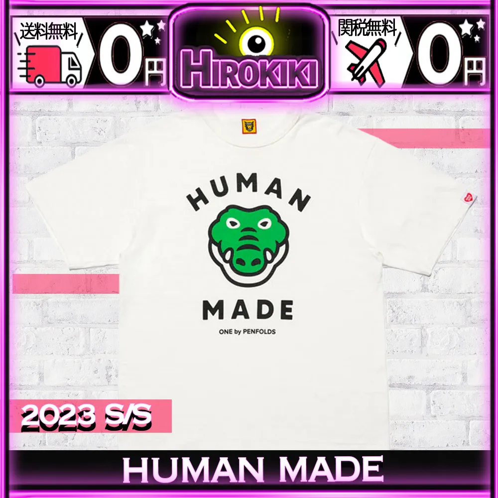 HUMAN MADE  |Unisex Street Style Collaboration Logo T-Shirts