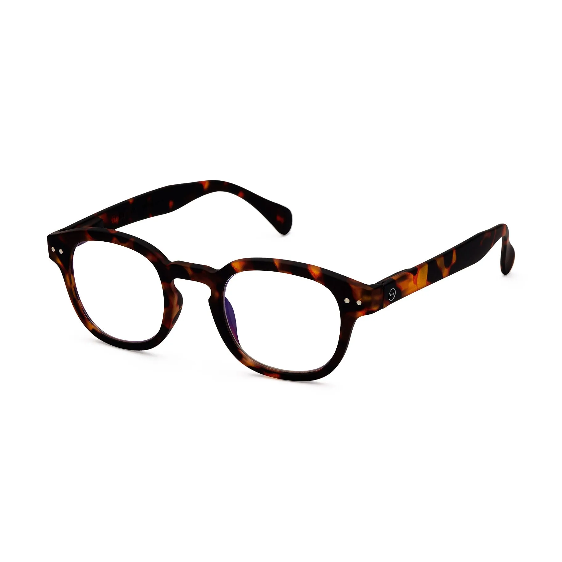 IZIPIZI Rounded-Edge Square Screen Glasses #C - Tortoise