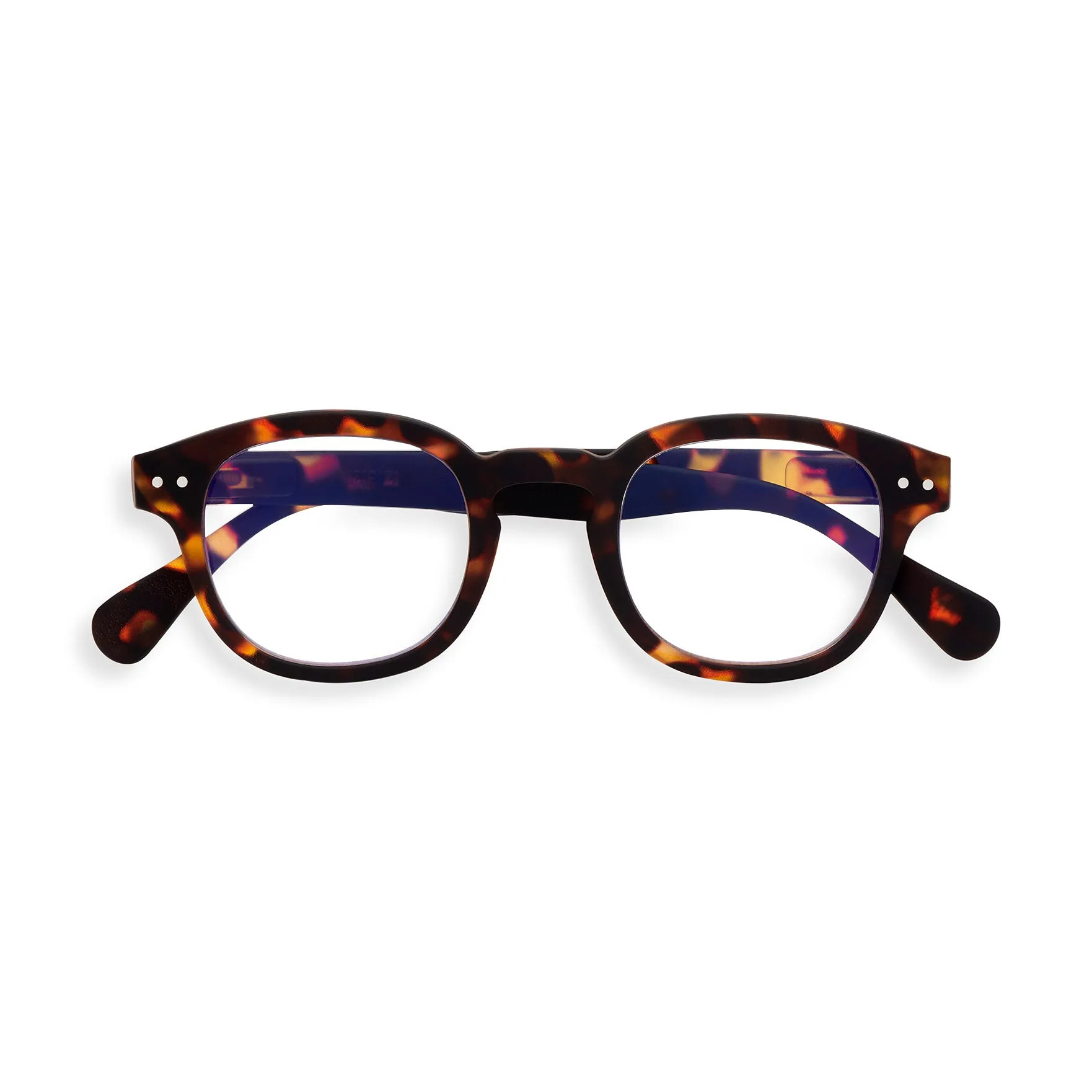 IZIPIZI Rounded-Edge Square Screen Glasses #C - Tortoise