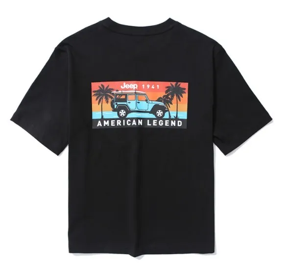 JEEP  |Unisex Street Style Logo Graphic Prints T-Shirts