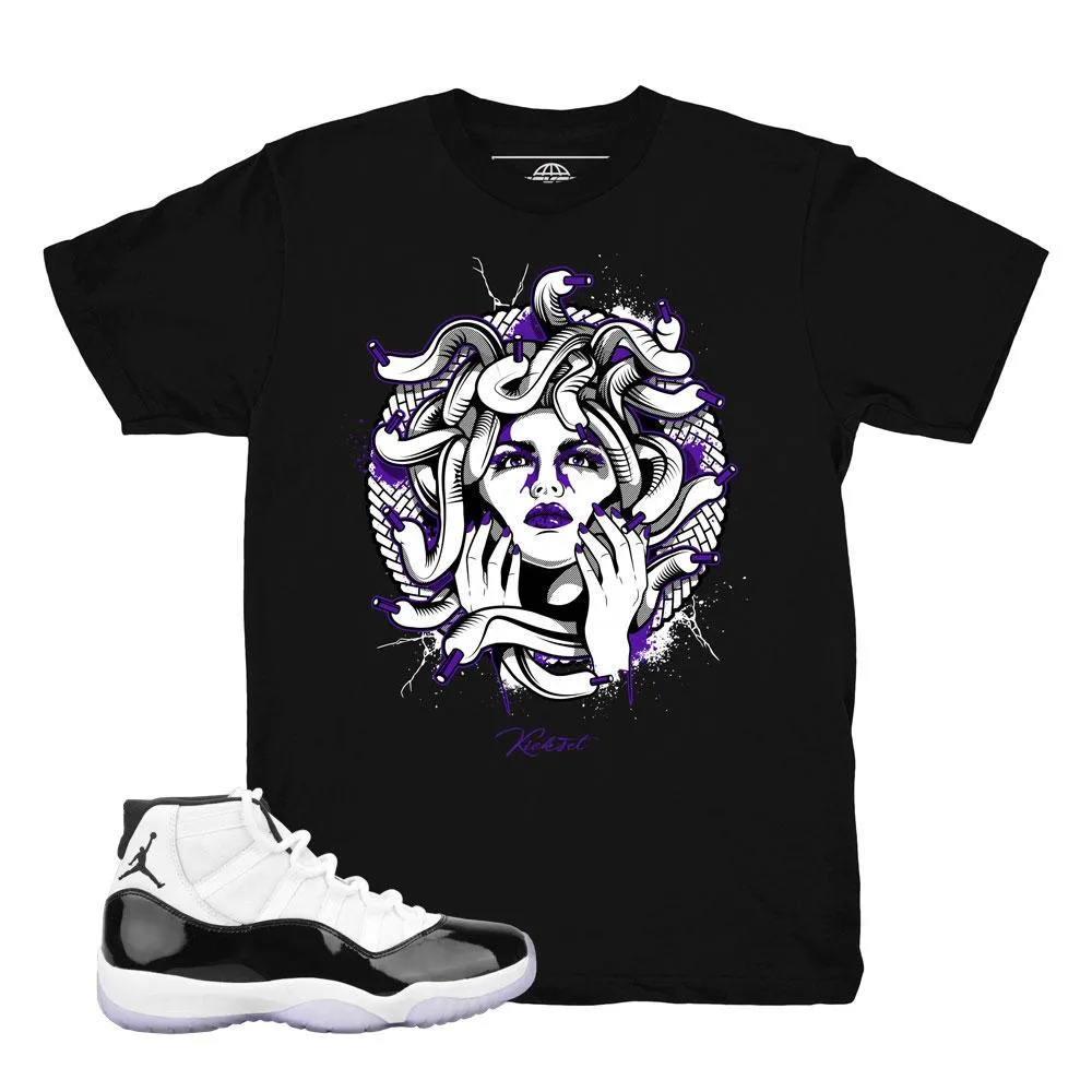 Jordan 11 Concord Medusa Black Shirt